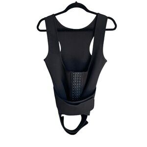 Waist Trainer Vest Corset Trimming Black Workout Tummy Control Cincher Medium
